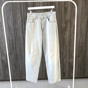 Zara Wide Leg Light Blue Jeans